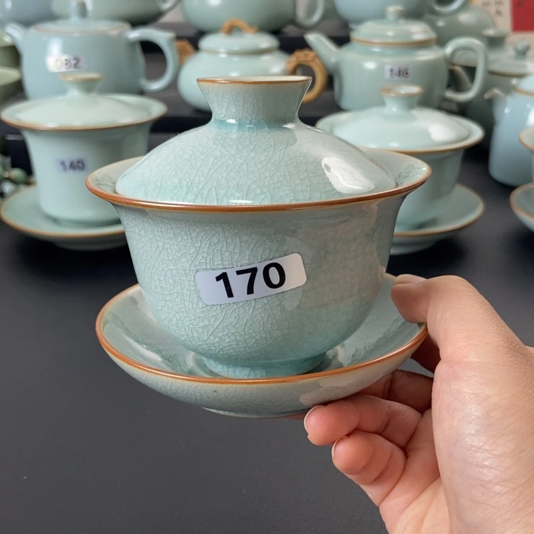 壶吴文杰老师冰花盖碗
