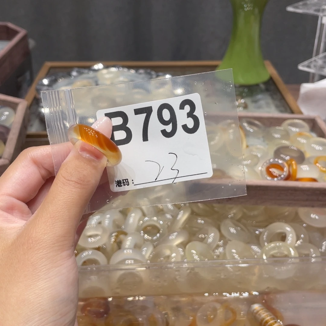 玛瑙/玉髓未镶嵌戒指793