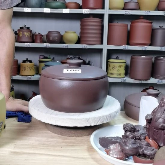 紫砂茶叶罐正品四饼茶叶罐素面168