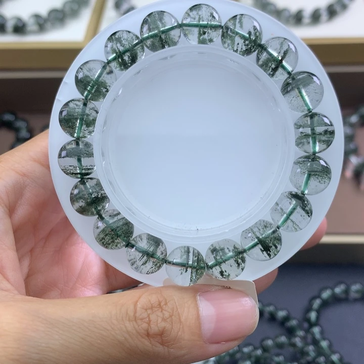 未镶嵌手链水晶绿幽灵