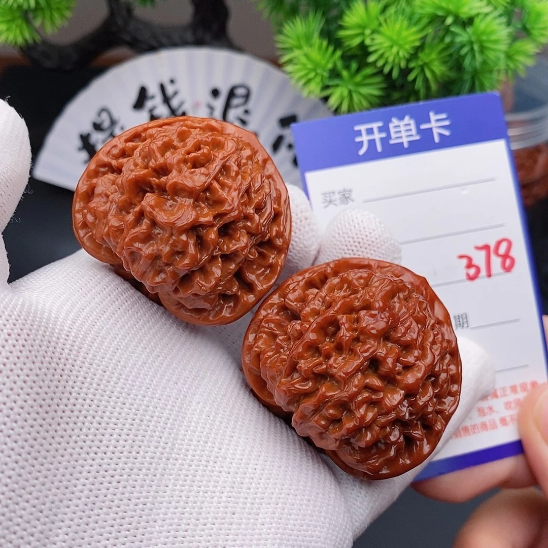 文玩核桃把件43官帽378