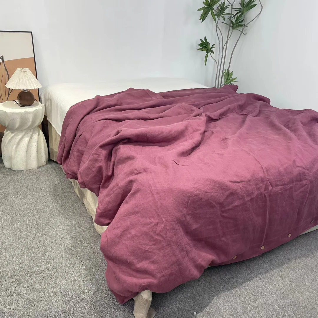 汉麻被套紫调复古柔软舒适