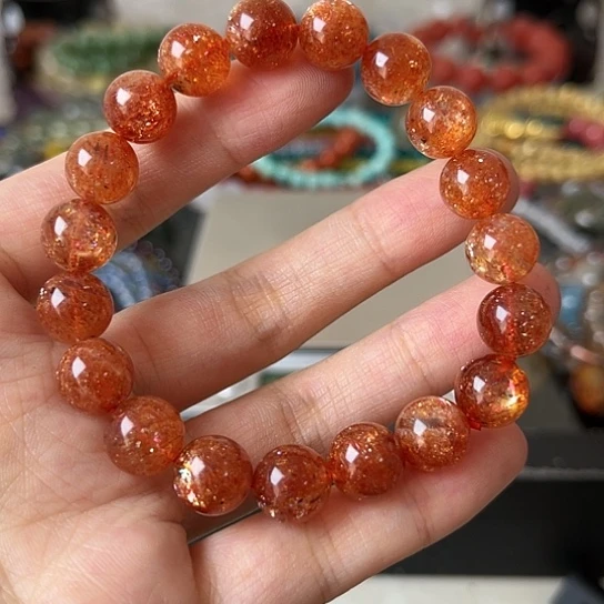 日光石手链未镶嵌矿坑