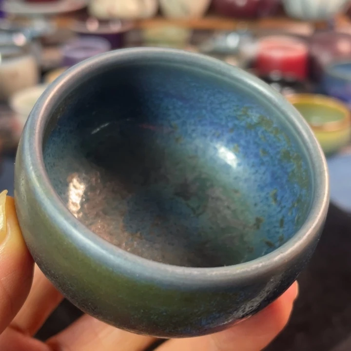 摆件钧瓷罗汉小品杯