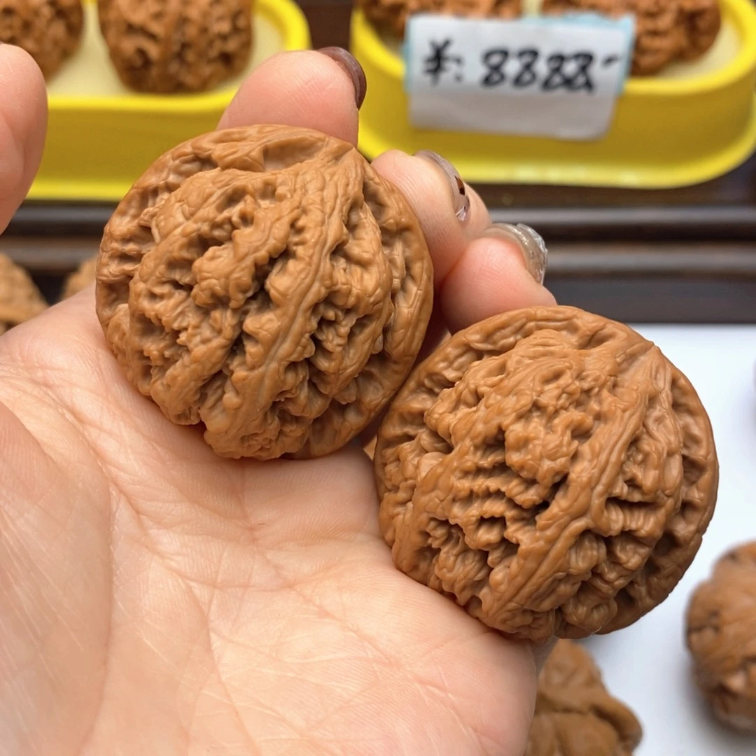 文玩核桃把件40尺全品粗筋