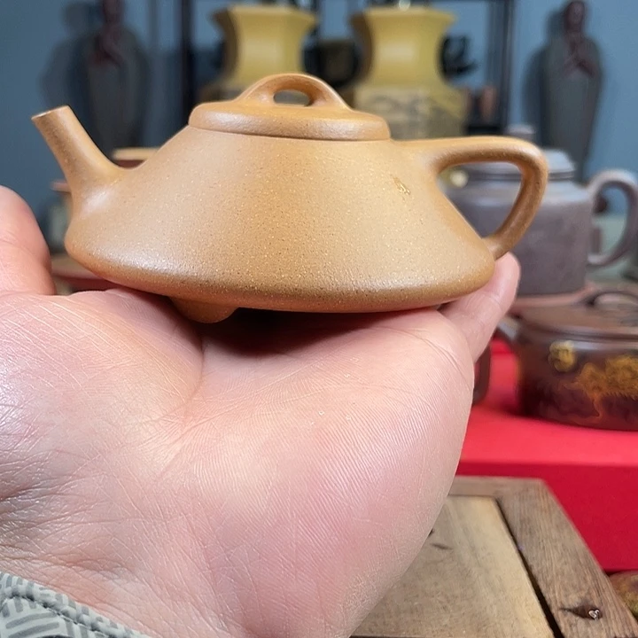 紫砂茶杯合瓢老段微瑕