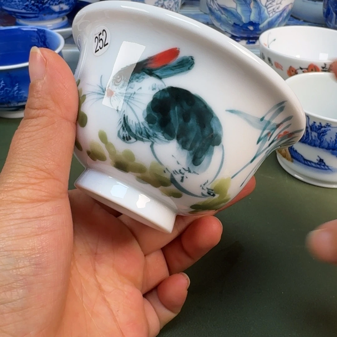 陶景德镇纯手绘茶具圆圆252