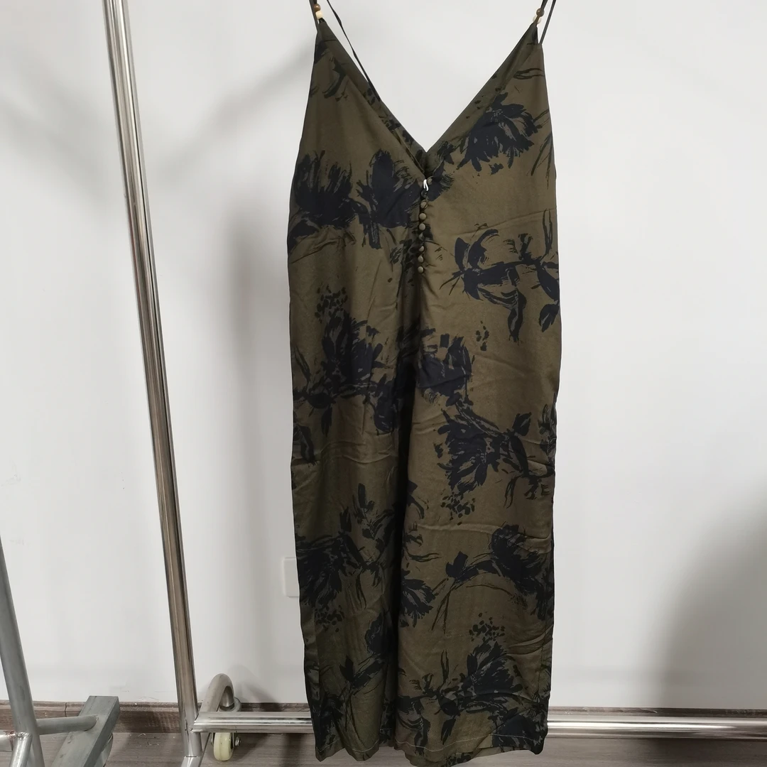 山茶荟连衣裙 花瑶绉印花|新中式水墨吊带裙