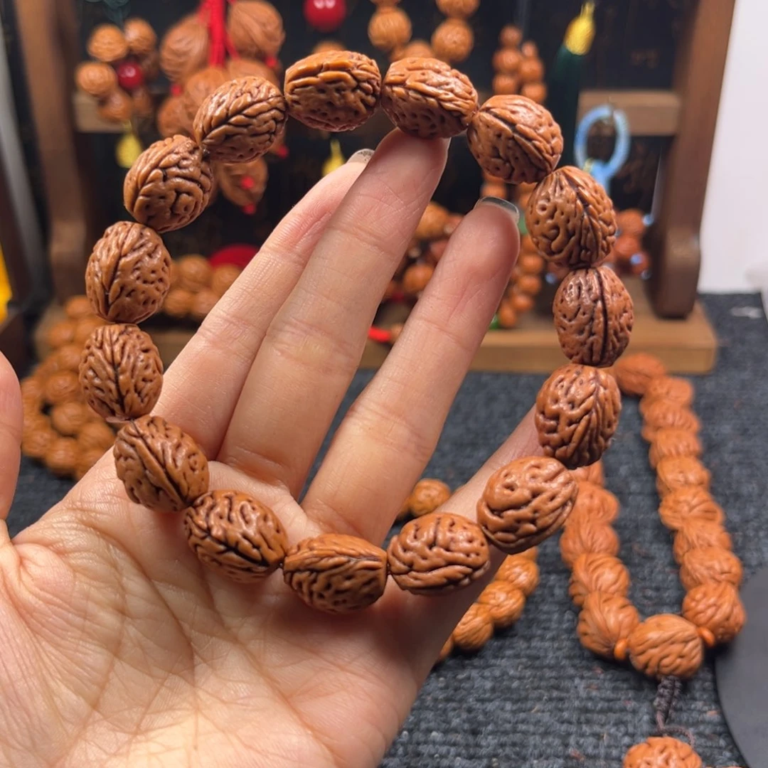 老***儿桃核吊坠桃枭手串L6