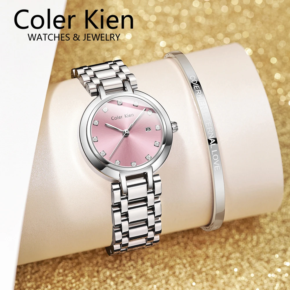 ColerKien【官方直营】全新粉星月系列时尚气质手表女专柜新款腕