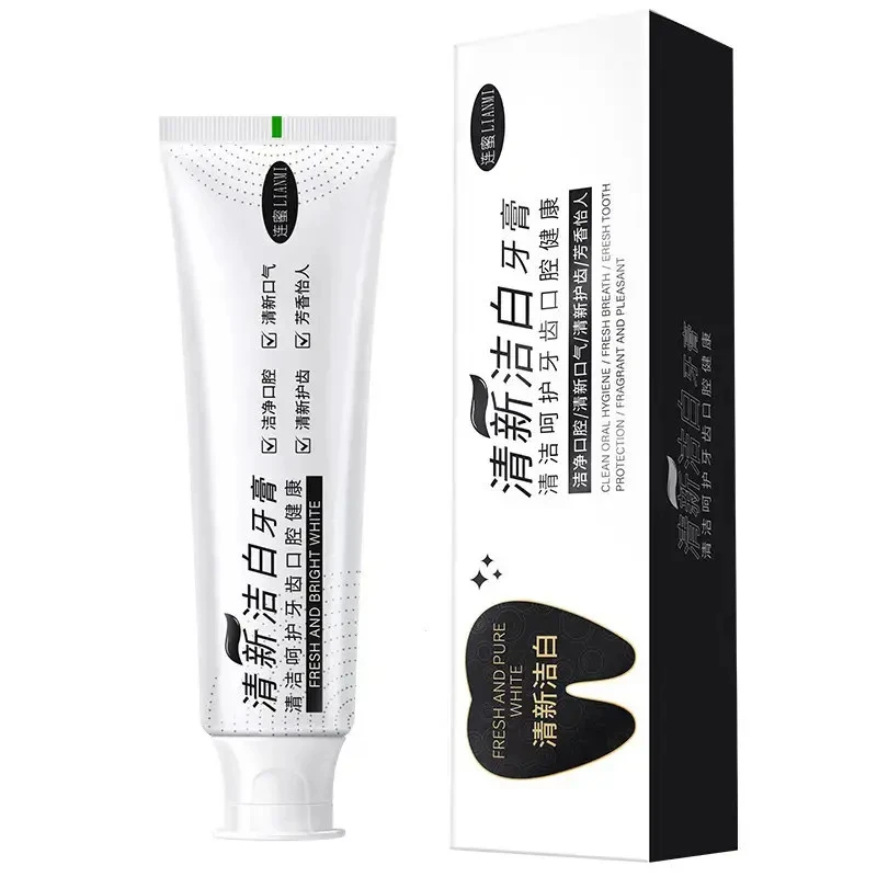 清新亮白益生菌黄牙去渍护理温和焕亮洁白牙膏