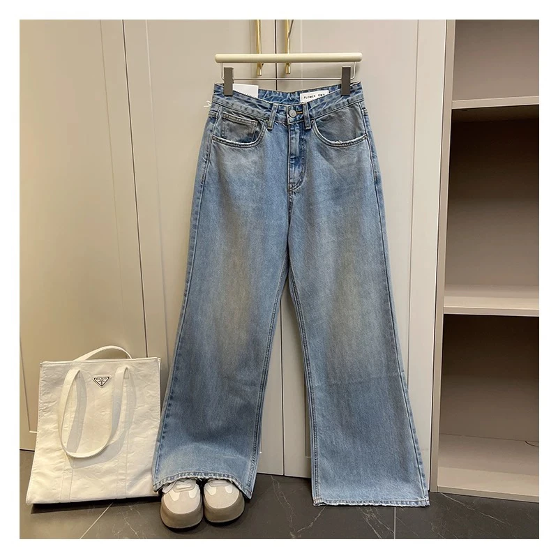 正品断码【花匣子】窄板直筒裤