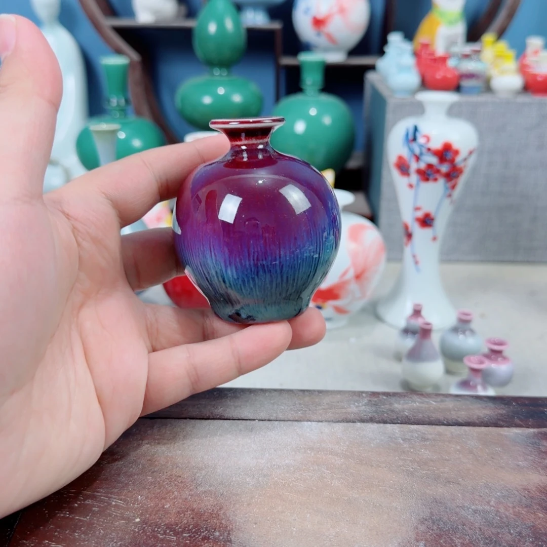 陶瓷手工小花器摆件