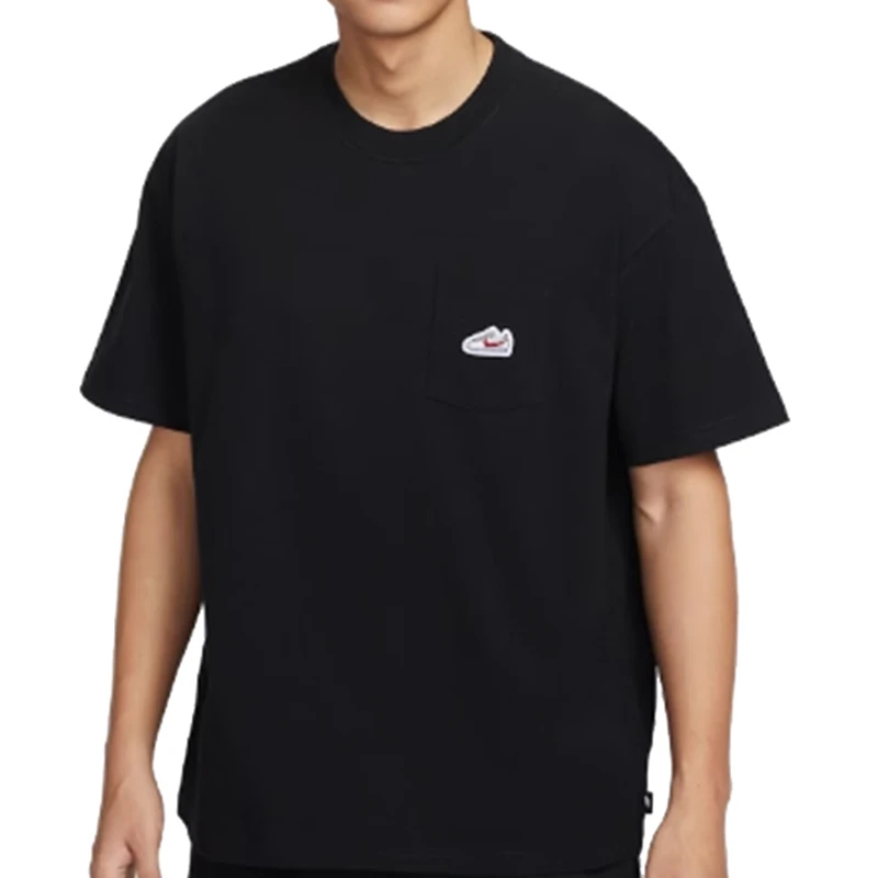 NIKE耐克男子针织无领运动短T恤IB1383-010