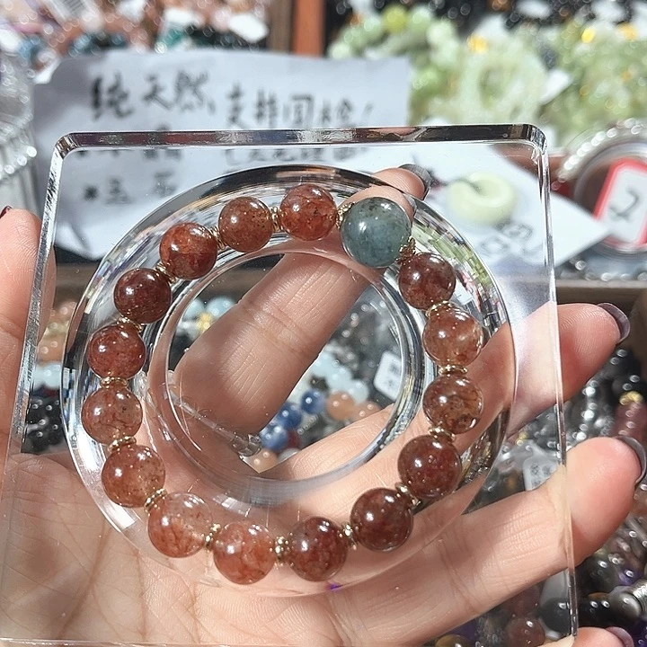 水晶手链合金心上恋人
