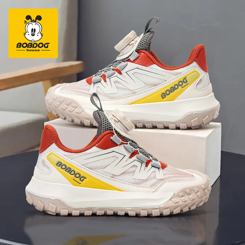 巴布豆儿童鞋女小孩鞋子儿童透气软底运动鞋男童户外6-12岁潮童鞋