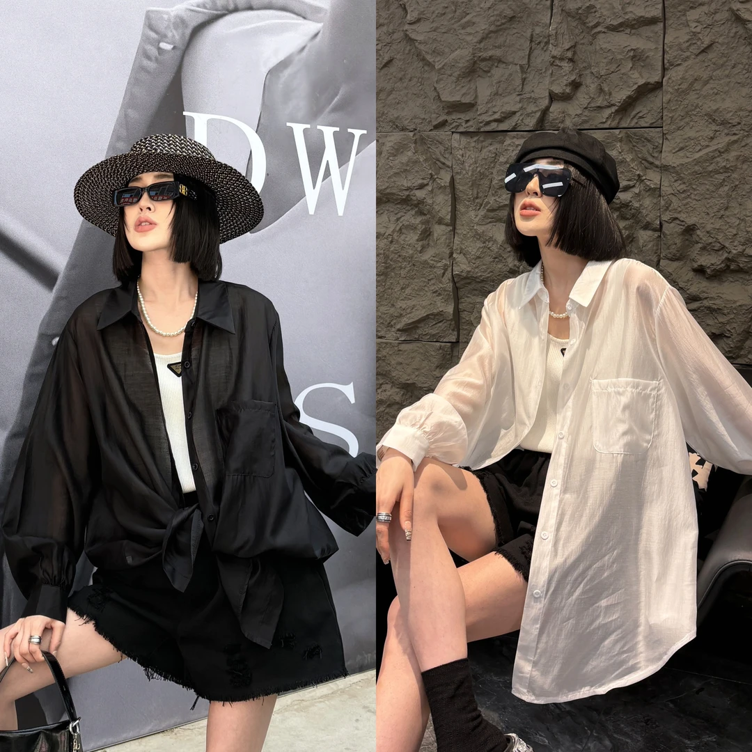 959.欧货时尚衬衫防晒5806款（衣长约81）