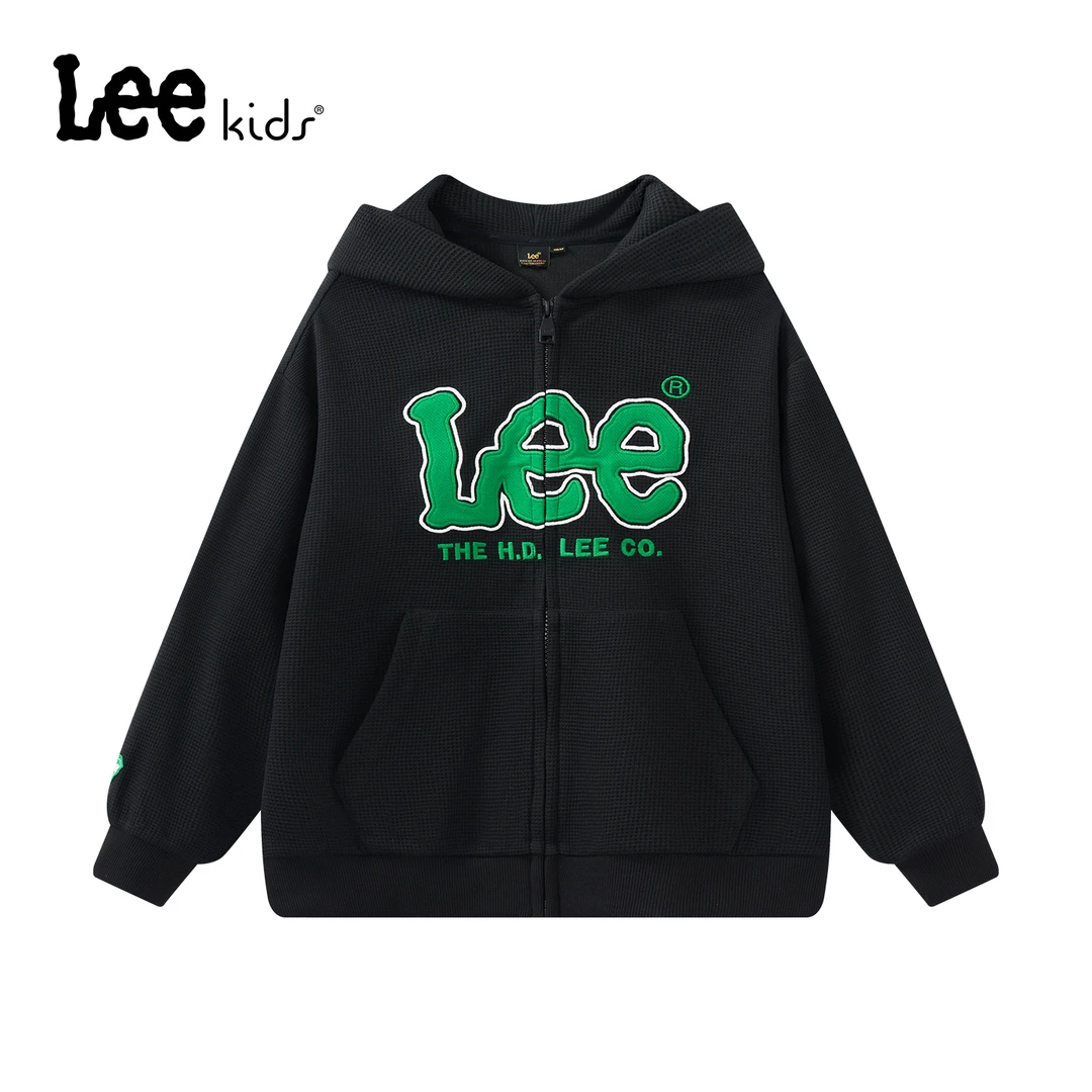 线下同款Lee儿童春秋连帽开衫卫衣男女同款大小童LK5X2WUT0386