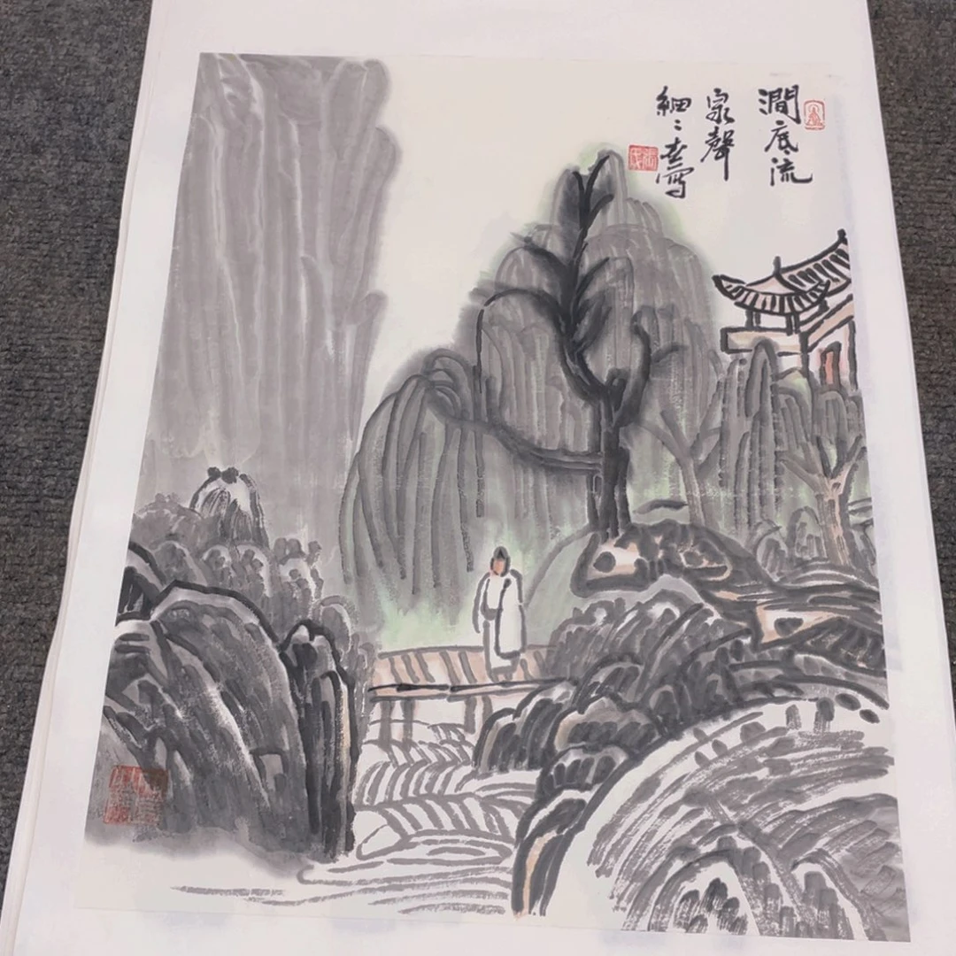 国画1.4平尺纯手绘国画作品