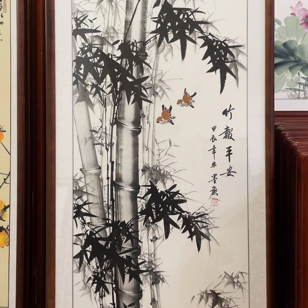 国画带框尺寸63*123厘米