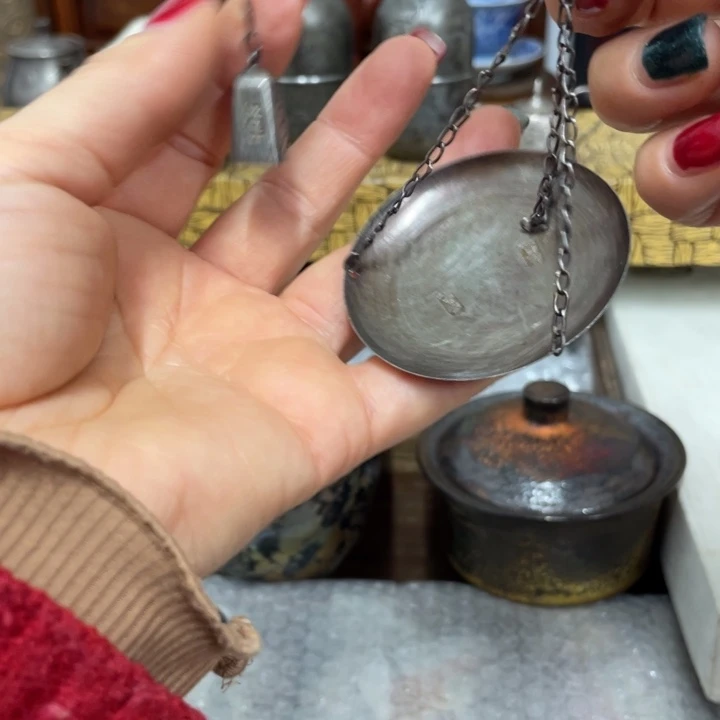 沙***漠银S925银中古艺术品摆件