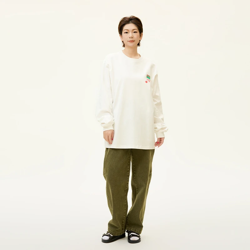 GOLDENBARRY|260187音符撞色休闲T恤 【微瑕】