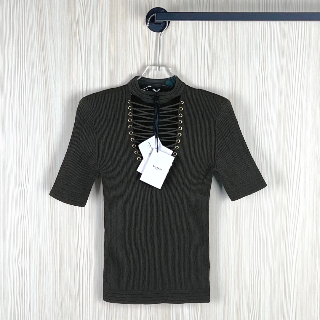 未使用 BALMAIN/巴尔曼 短袖/成色看直播尺码34/GSS30049