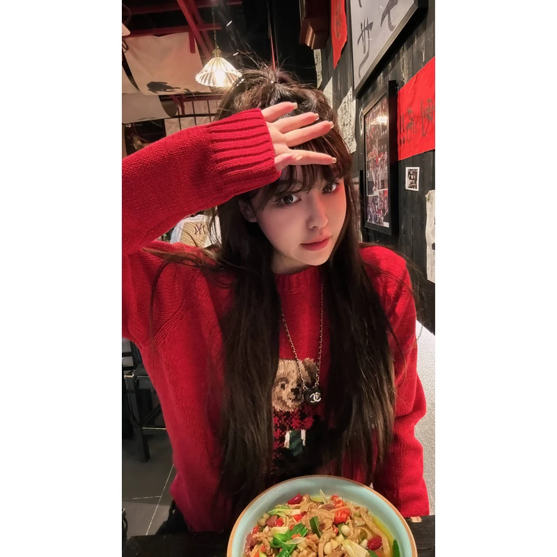 【sKycaptain】新年款定制原版开发重工拉夫小熊红色毛衣#