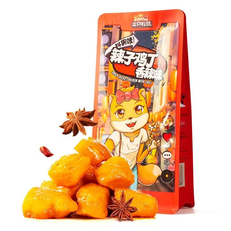三只松鼠  辣子鸡丁（香辣味）100g   11月26日到期