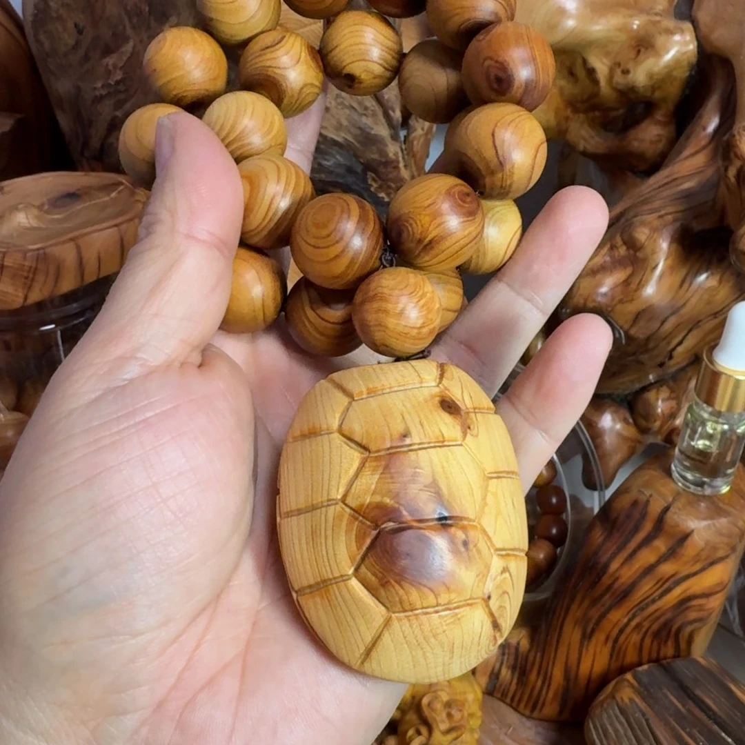 柏木（崖柏）淡**切太行崖柏2.0对眼手持