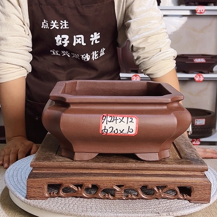 紫砂花盆紫砂花盆
