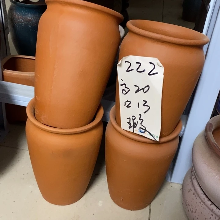 粗陶红陶绿植花盆222