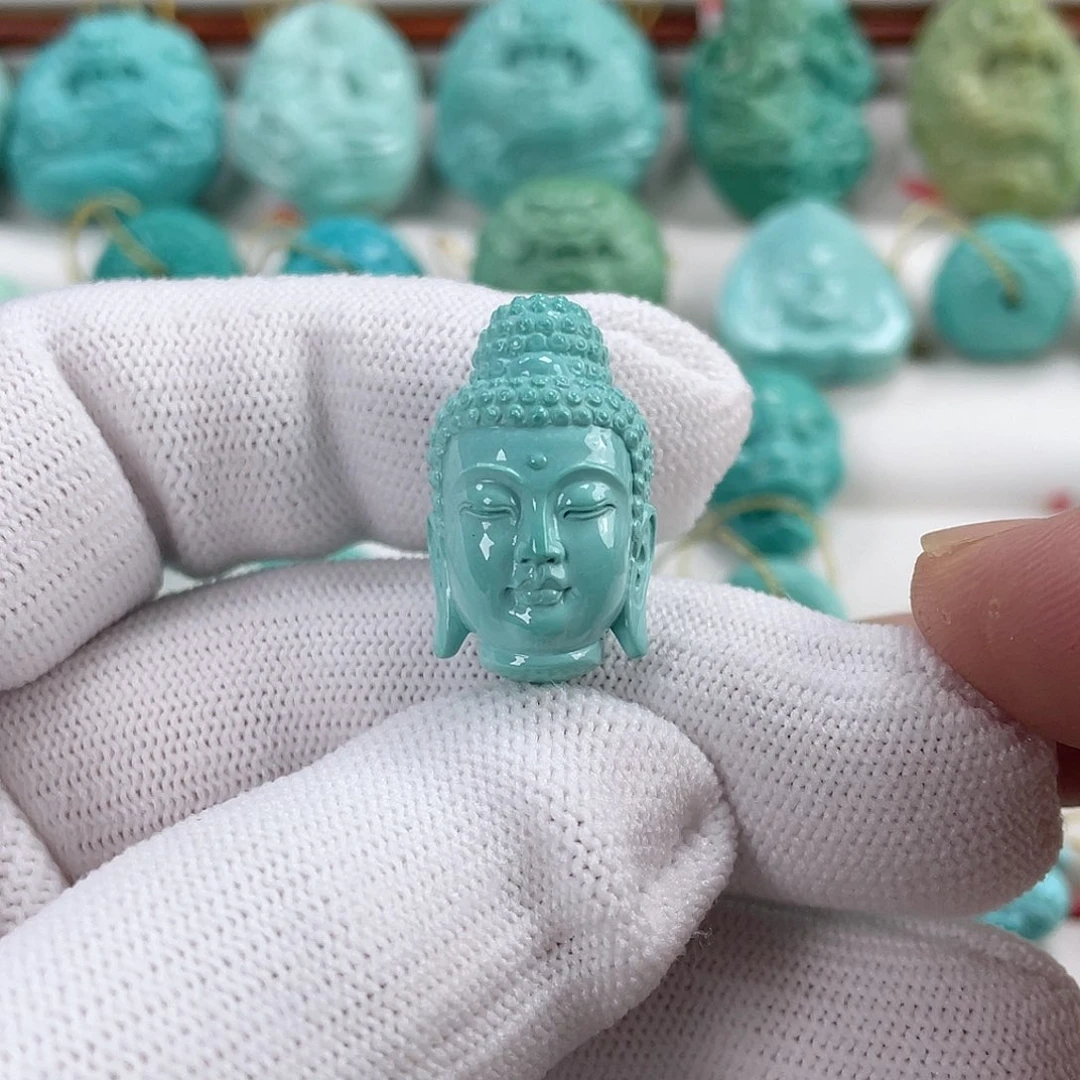 绿松石未镶嵌车挂