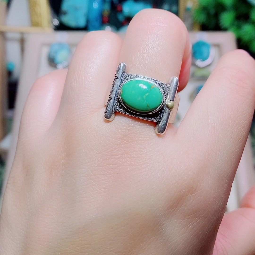 绿松石银S925镶嵌颈饰