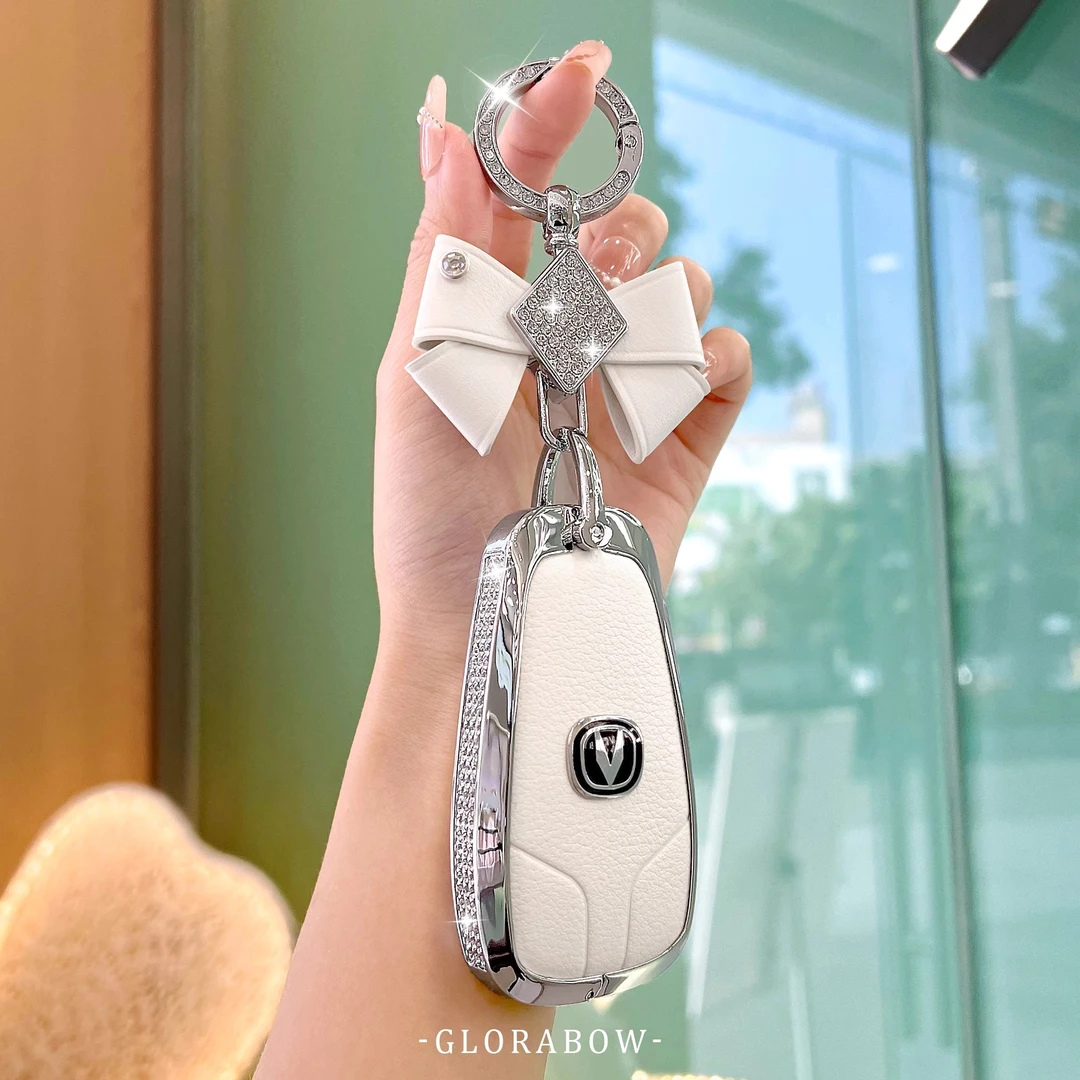 长安cs75plus四代钥匙套三代cs55逸动cs35plus壳univ扣unit欧尚女