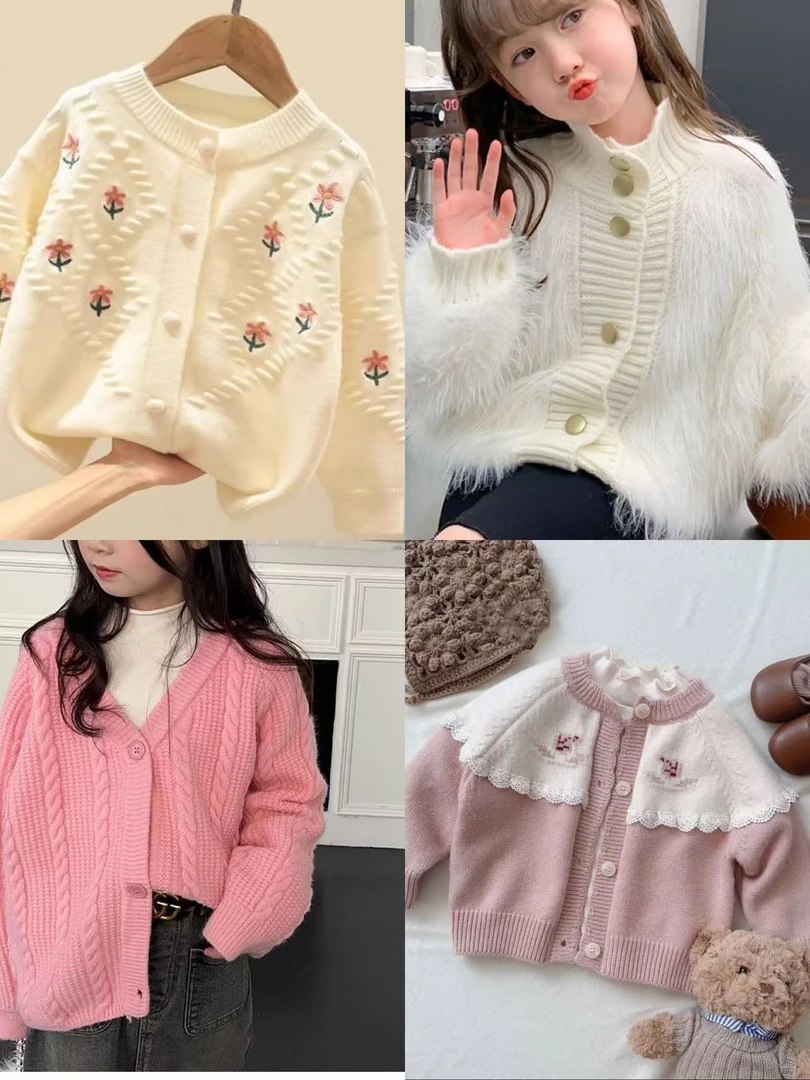 【粉丝专享】F001-F200女童秋冬开衫圆领断码福利