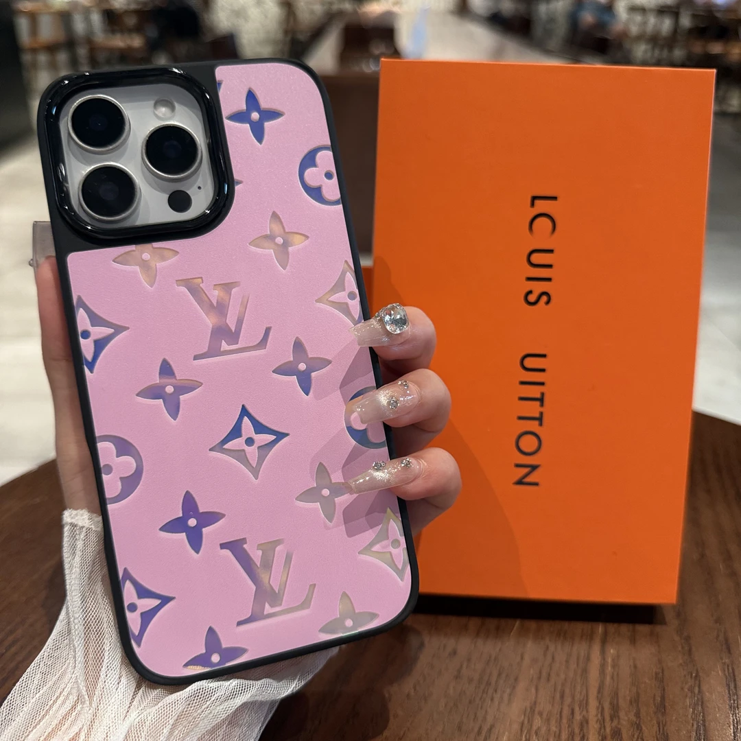 女神款iPhone16手机壳苹果15promax高级镭射老花适用13外壳14夏季