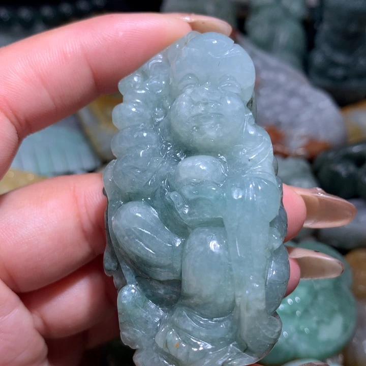 翡翠未镶嵌颈饰保真天然A货翡翠