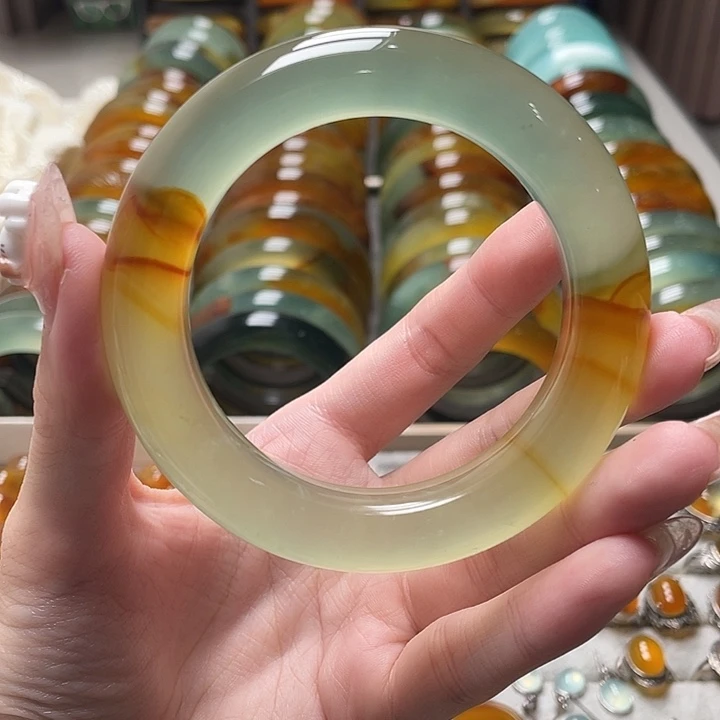 未镶嵌蛇纹石玉手镯57