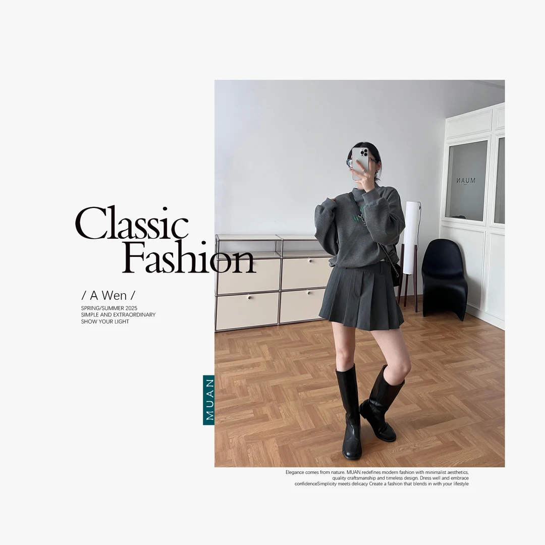 《轻时髦卫衣》定制简约长袖休闲卫衣上衣女DG3-8876