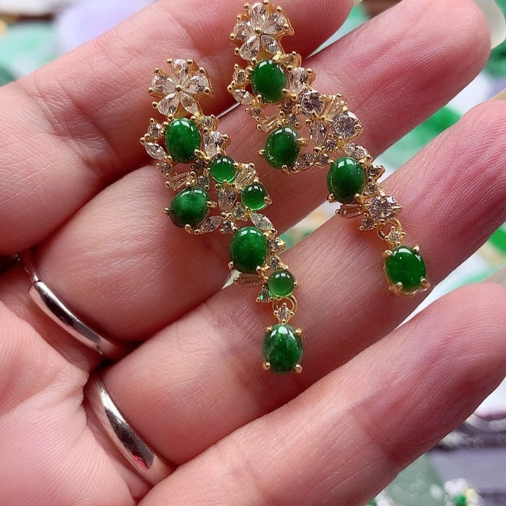 颈饰银S925镶嵌翡翠翡翠