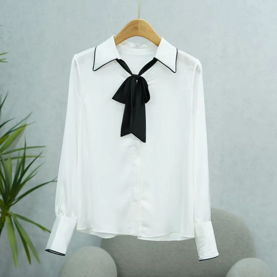 卡系列   Y028   女装时尚撤柜制服衬衫白色L689001