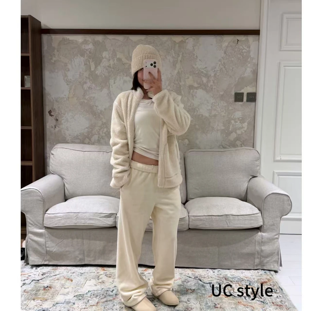 【UCSTYLE】A9144'暖绒小太阳‘摇粒绒卫裤 主播穿S码