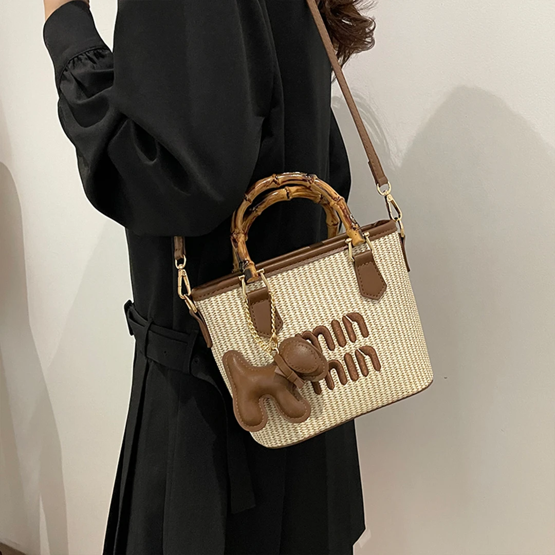手提包女2025新款时尚高级感女士小拎包高颜值菜篮子包单肩斜挎包