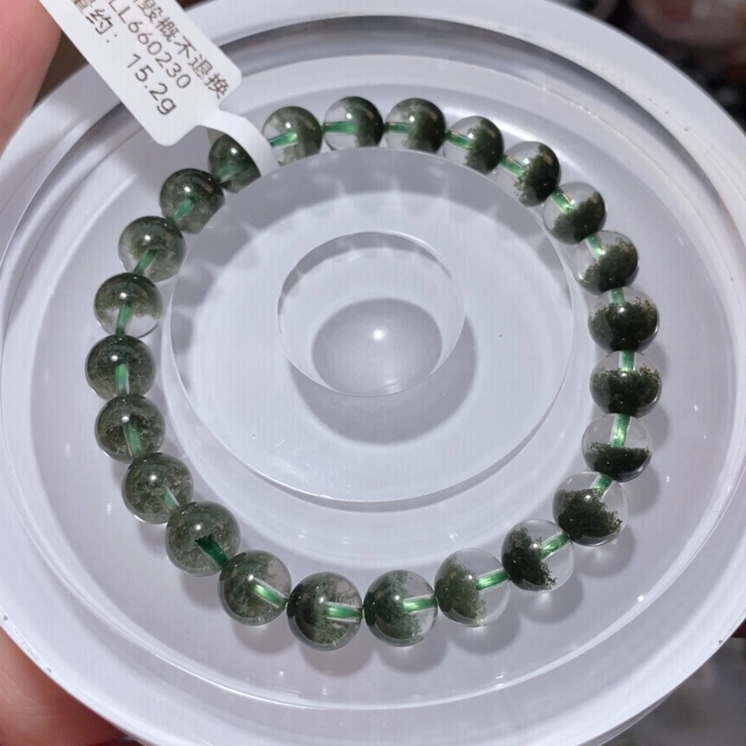 水晶未镶嵌手链F绿幽灵7.9