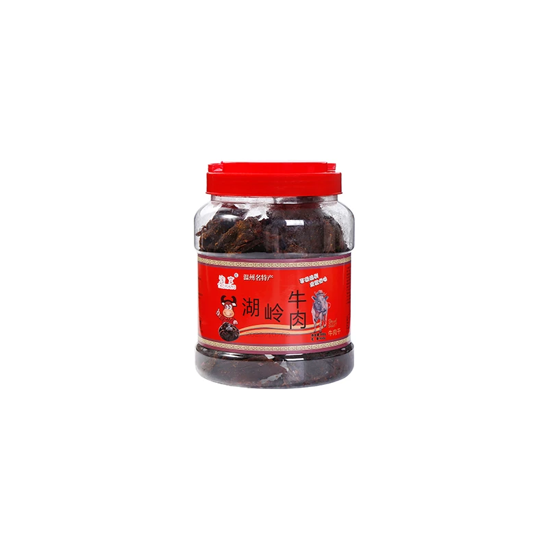 淘享湖岭牛肉干温州特产手撕黄牛肉250g罐装礼盒装休闲零食