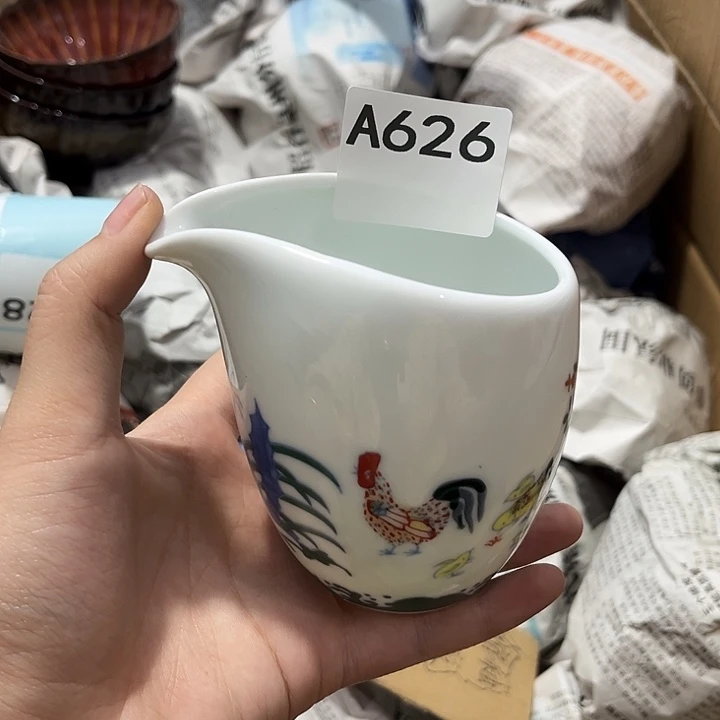 瓷片茶摆件工艺品摆件666