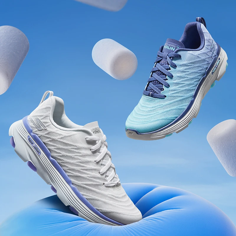 Skechers斯凯奇幻彩跑步鞋女2025年舒适高回弹轻质缓震休闲运动鞋