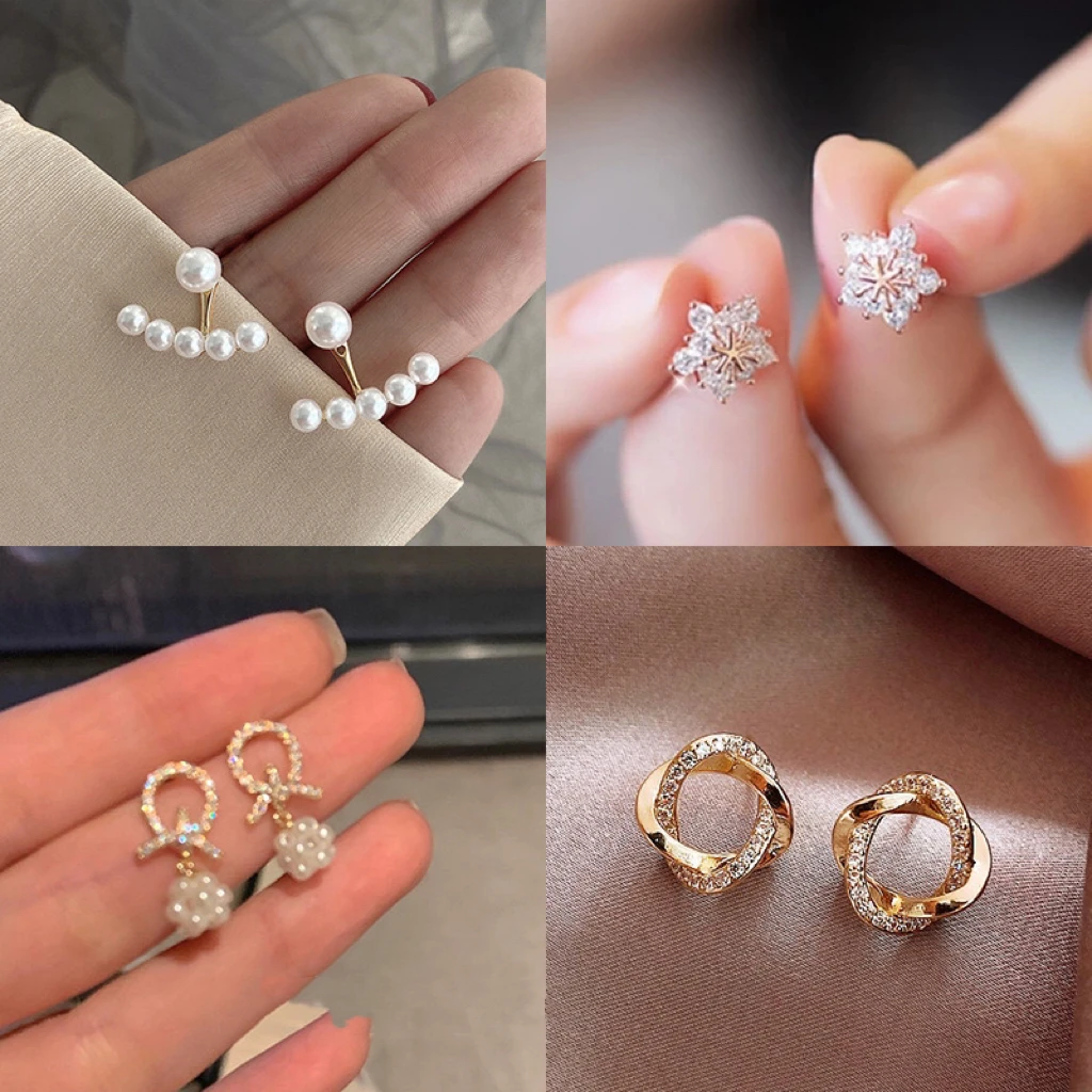 铜合金耳饰 韩系简约时尚耳饰