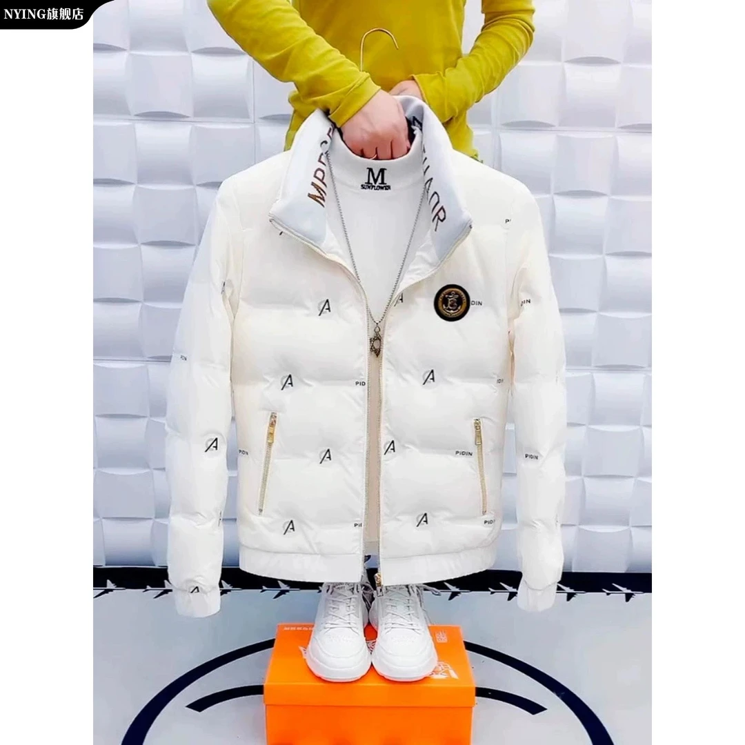 NYING男士秋冬季2025新款时尚韩版帅气男装立领休闲外套男潮流款